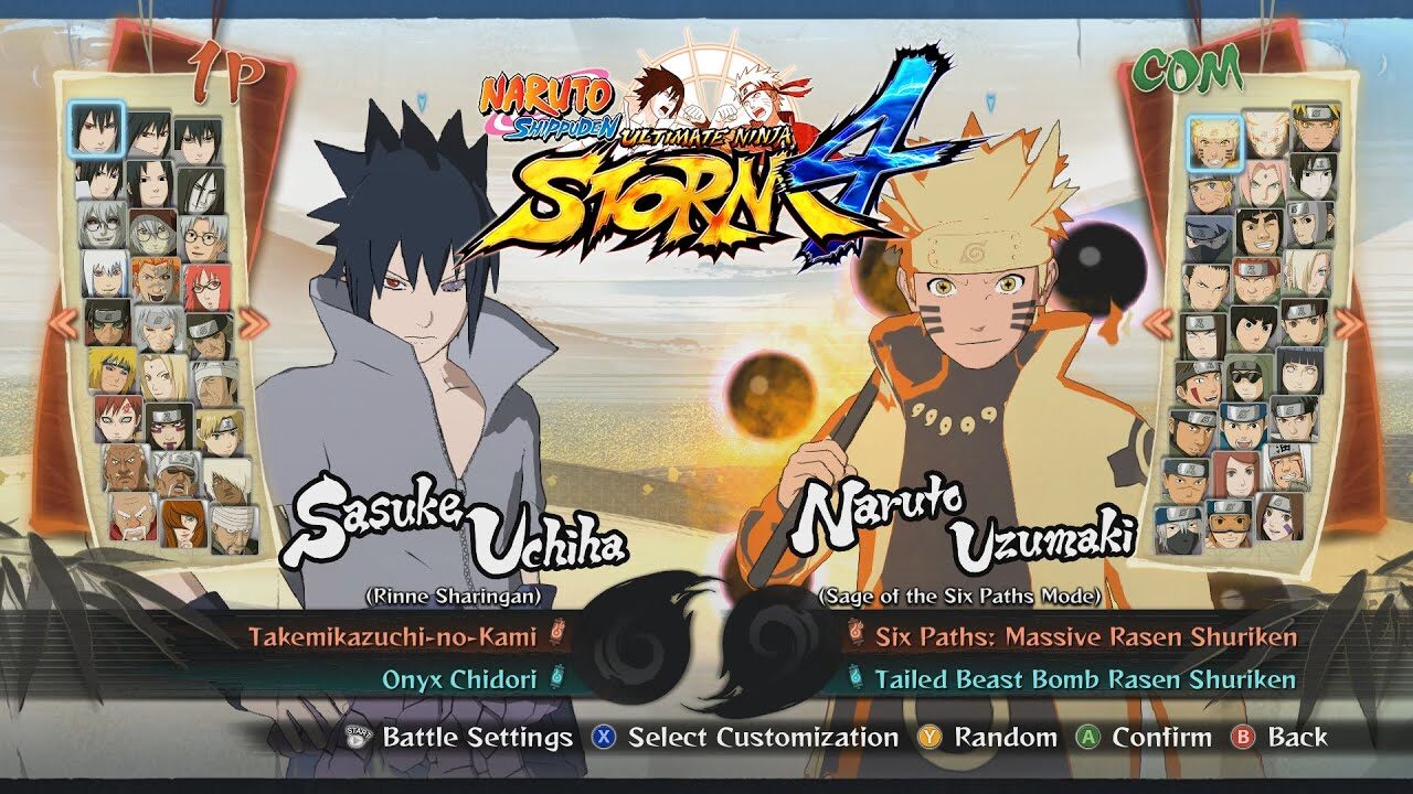 Naruto Shippuden Ultimate Ninja Storm 4 All Characters, Costumes, Forms, Jutsu, Stages