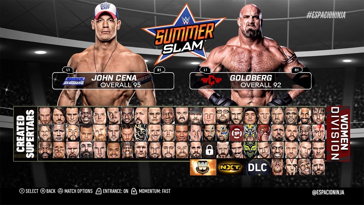 this is what the WWE 2K17 Roster should be!